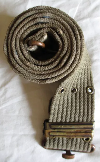 WW2 WWII US Army M-1936 Web Pistol Belt  (#3)