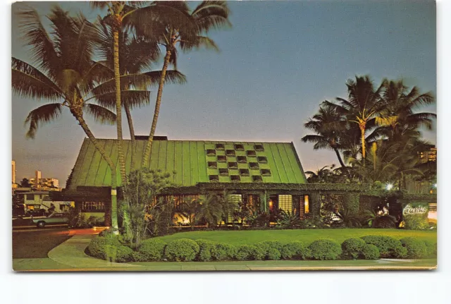 Worlds Most Beautiful Restaurant Exterior Honolulu Hawaii HI Chrome Postcard