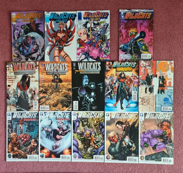 WILDCATS  14 Comics- Nemesis , Trilogy , Armageddon , Worldstorm Image/Wildstorm