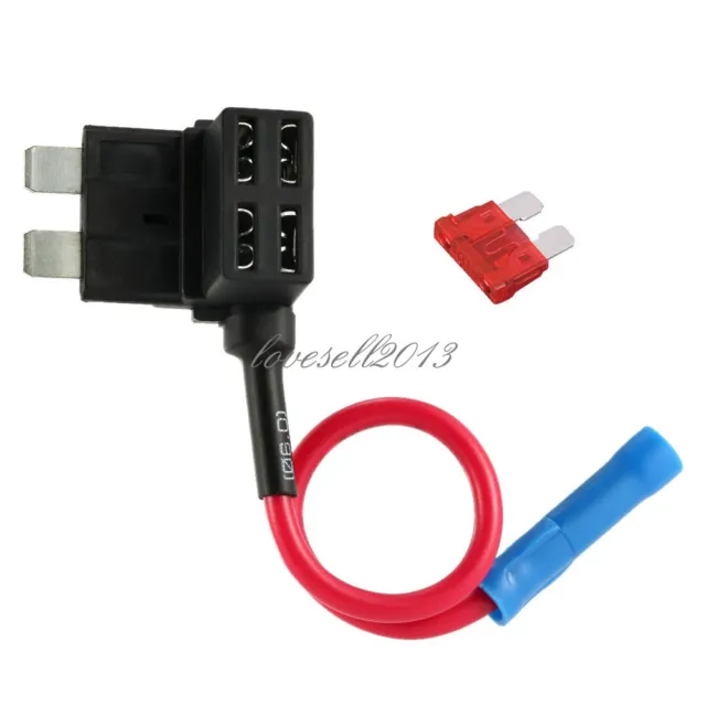 12V Car Add-a-circuit Fuse TAP Adapter Standard ATM APM Auto Blade Fuse Holder L