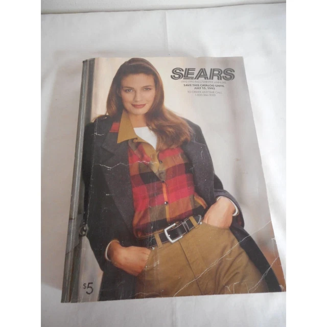 19921993 SEARS PHONE Mail Order Catalog Fall Winter Annual clothes