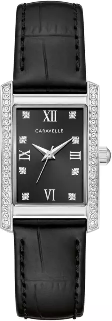Caravelle by  Ladies' Classic Crystal 3-Hand Quartz Watch, Roman Numeral Markers