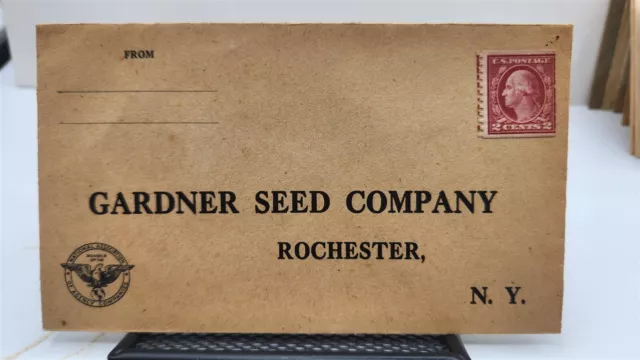 Gardener Seed Co. of Rochester, New York Uncancelled Adv. Cover OO