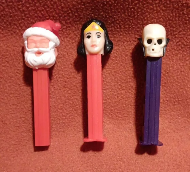 Vintage Pez Dispensers lot of three