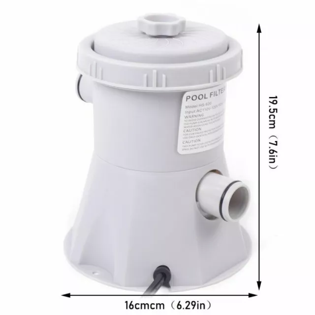 Electric Swimming Pool Filter Pump For Above Ground Pools Water Cleaning Tool