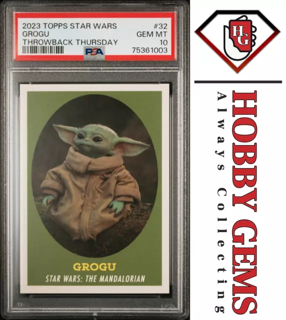 GROGU PSA 10 2023 Topps Star Wars Throwback Thursday TBT #32 C3