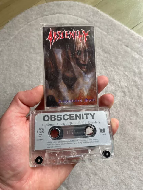 OBSCENITY - AMPUTATED SOULS TAPE 93 / Death Metal / Morgoth / Kreator / Obituary