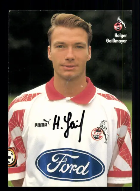 Holger Gaißmayer Autogrammkarte 1 FC Köln 1996-97 Original Signiert + A 63881