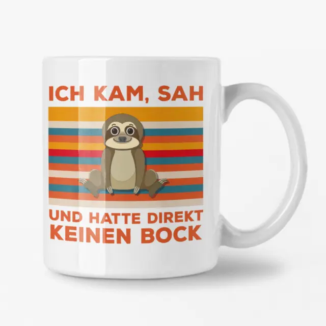 Keinen Bock | Morgenmuffel Spruch | Faultier Statement - Kaffeetasse / Geschenk