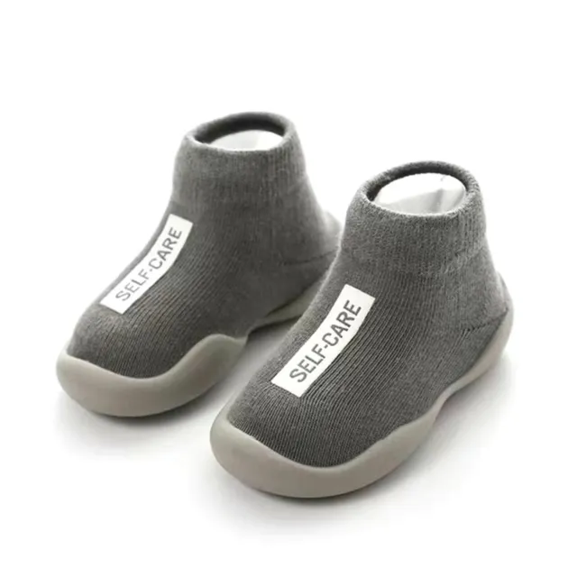 Pantofole antiscivolo UK bambina bambino bambino calze bambini scarpe di cotone inverno caldo 6