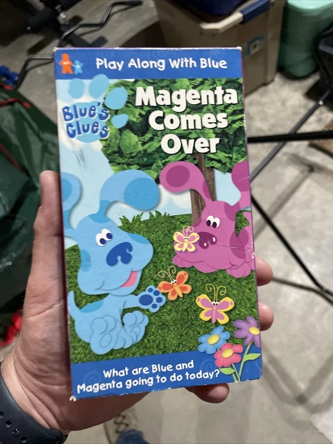 Blue's Clues Magenta Comes Over (VHS 2000) Nick Jr Nickelodeon Videotape RARE