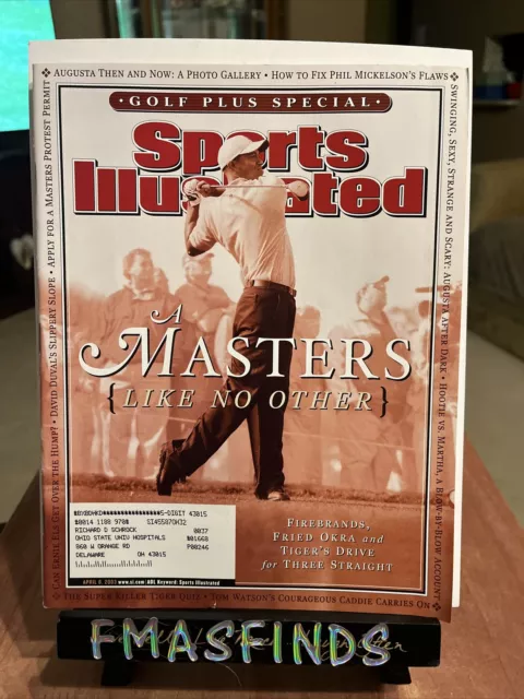 E2 2003 TIGER WOODS MASTERS Golf Special Sports Illustrated April 8