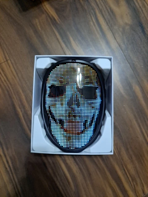 Face Transforming LED Mask with App Controlled - Programmable LED mask.