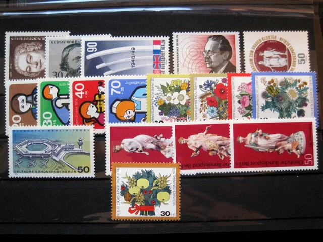 Berlin Vintage 1974 Michel Number 464-481 Complete Mint ( Bejg 1974)