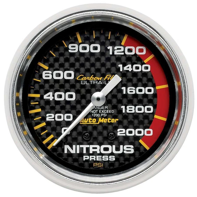 Auto Meter C/F 2-5/8in Nos Pressure Gauge 0-2000PSI
