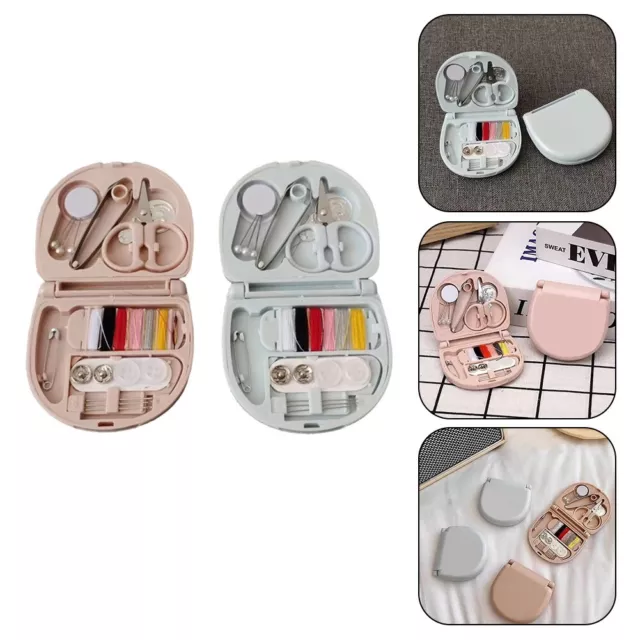 Sewing Box Buttons Creative Design Multipurpose Needles Mini Sewing Box