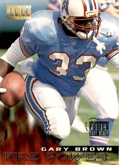 1994 PRO SET Power National Promos #NNO Gary Brown Houston Oilers EUR 1 ...