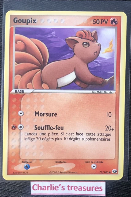 Carte Pokemon - Goupix - 72/106 - Émeraude - FR - NM+ / NEUF