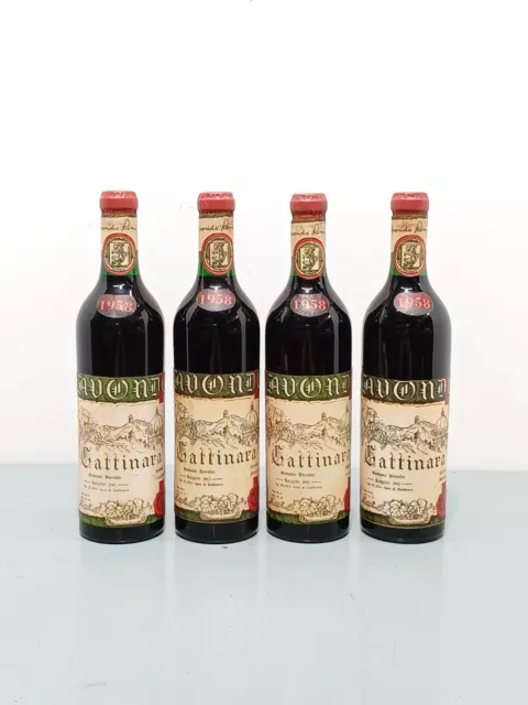 Vino 1958 Romano Avondo Gattinara Spanna Stravecchio bott.. 70 cl