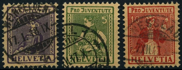 SCHWEIZ BUNDESPOST 1917, Pro Juventute, Prachtsatz, Mi. 110.-