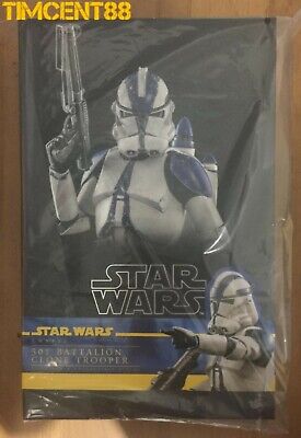 Ready Hot Toys TMS022 STAR WARS THE CLONE WARS 1/6 501ST BATTALION CLONE TROOPER