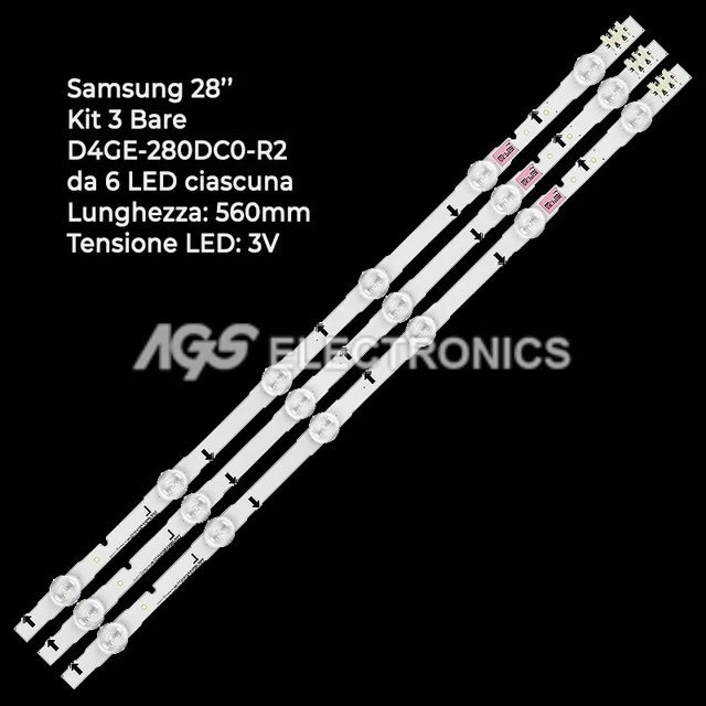 Kit de 8 barras LED compatibles para TV 49uj6300 49lk5700