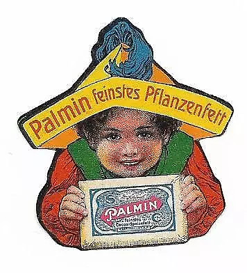 Y22794/ Reklamemarke Palmin feinstes Pflanzenfett Litho ca.1912