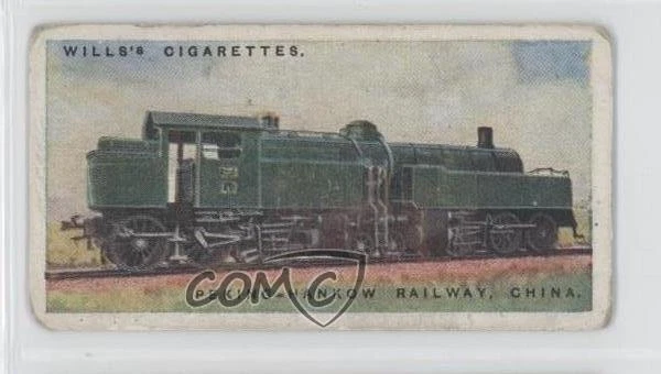 1924 Wills Railway Engines Tobacco Peking-Hankow Railway China #30 9bp