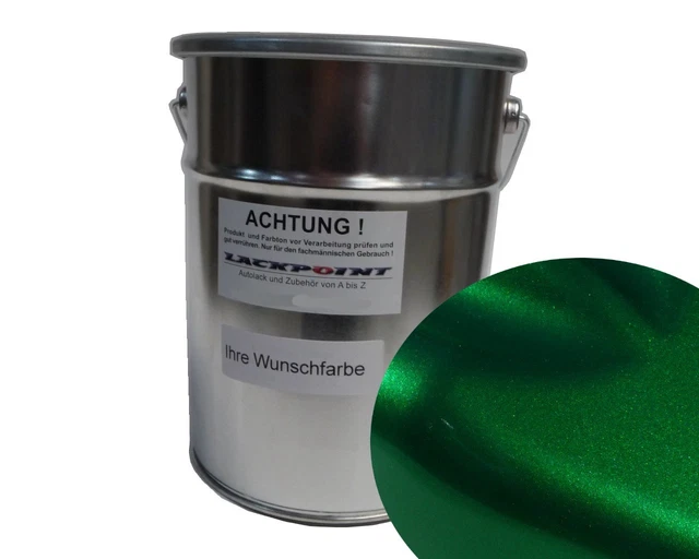 0,5 LITRE 2SCHICHT Ready to Use Base Coat Candy Green 2 Metallic Car