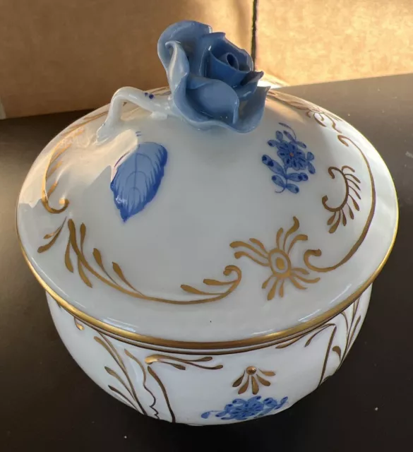 Herend Chinese Rothschild Covered Sugar, Bowl Bonbon or Candy Dish 6040 RO