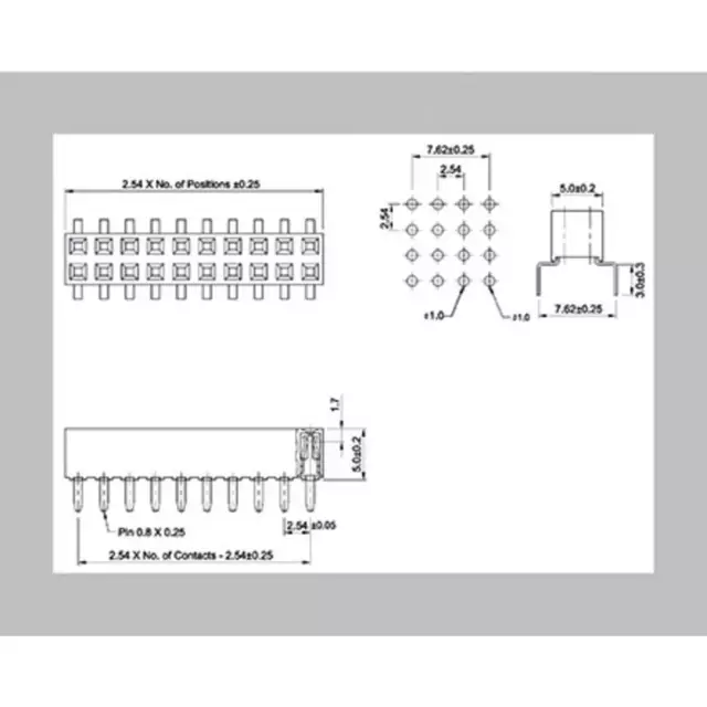 BKL Electronic Barrette femelle (standard) Nbr de rangées: 2 Nombre de pôles 2