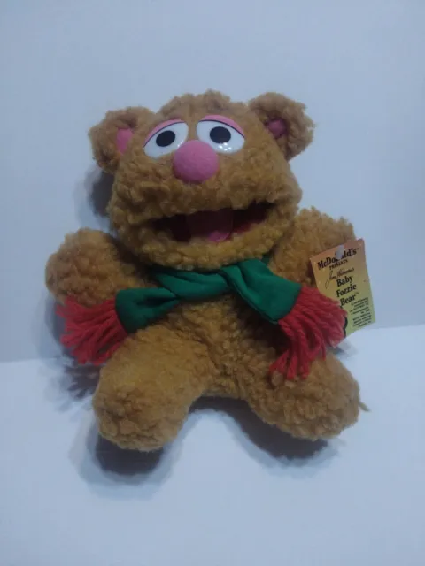 Vintage Baby Fozzie Bear Plush McDonald’s Jim Henson Muppet Babies 1988 with Tag
