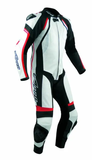 Motorcycle Motorbike Full Body one pc Perforated Leather Race Suit 1 PC Red