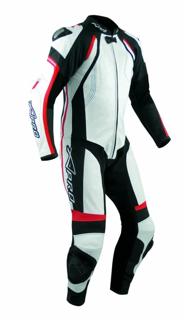 Motorcycle Motorbike Full Body one pc Perforated Leather Race Suit 1 PC Red