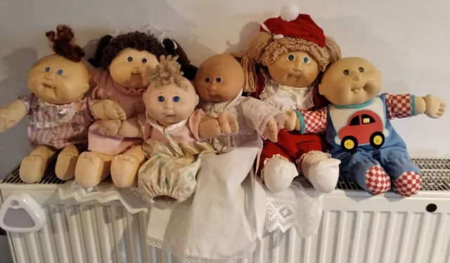 6 Stück CPK Cabbage Patch Kids Puppen