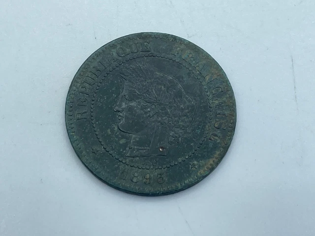 MONNAIE ANCIENNE PIECE France Republique Francaise 5 Centimes Ceres