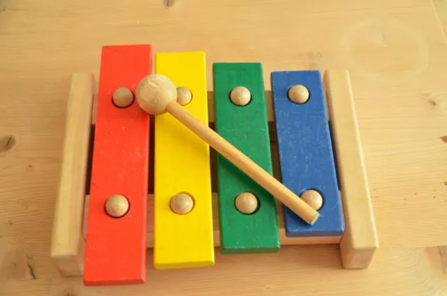 Plan Toys -Holz Xylophon 4 Töne TOP Plantoys gesundes Spielzeug ohne Schadstoffe