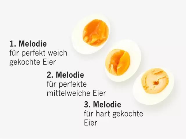 PiepEi - Die Eieruhr zum Mitkochen 3 Melodien (Härtegrade) Brainstream 3