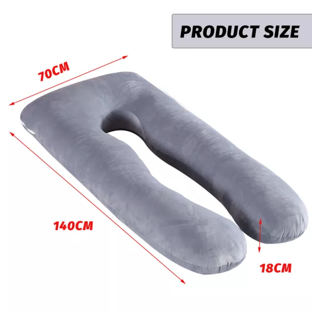 Maternity Pregnancy Pillow Full Body Support Nursing Sleeping Feeding Boyfriend 2