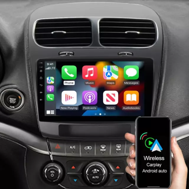 Android 10 Autoradio Navigatore GPS Carplay 2+32GB per Fiat Freemont 2011-2019