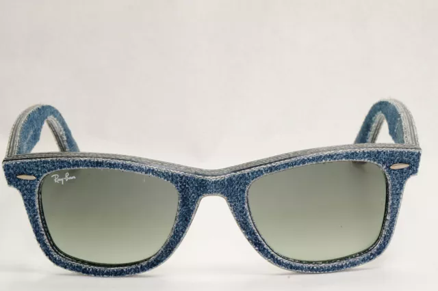 Ray-Ban Sunglasses Wayfarer Denim Blue Jeans Grey Gradient RB 2140 1163/71 50mm 2