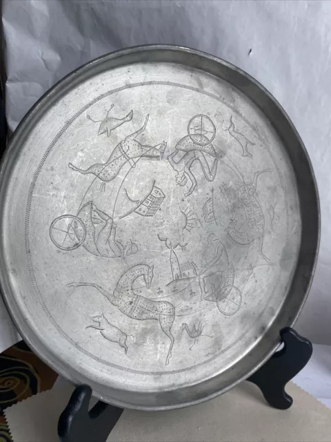 Svenskt Tenn  pewter Serving Tray Vassoio In Peltro Anni 1920/30