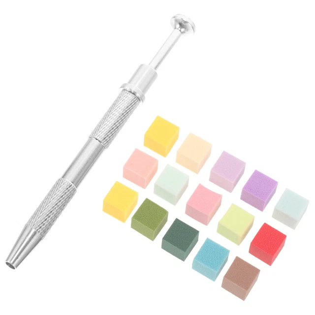 Nagelschwämme Mit Metallgriff Set – 100 Stück Für Farbverlauf, Inkl. Box, Für Nagelstudios & DIY
