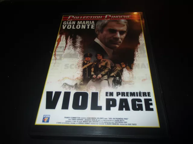DVD "VIOL EN PREMIERE PAGE" Gian Maria VOLONTE