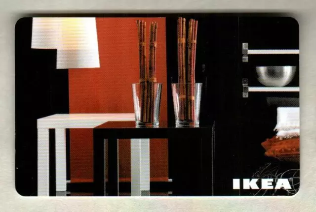 IKEA ( France ) Modern Livingroom 2009 Gift Card ( $0 )