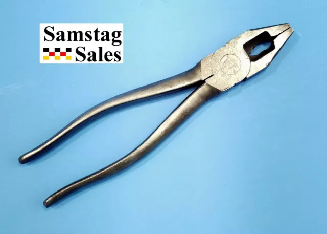 Kraeuter K-Diamond 1380-8 Lineman Pliers with Damaged Cutters Newark NJ USA