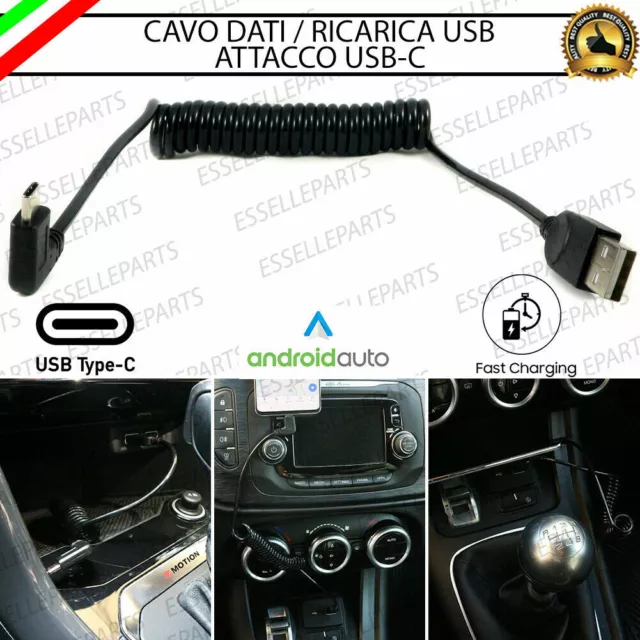 Cavo Usb Elastico Estendibile Usb-C Dacia Jogger Ricarica Rapida