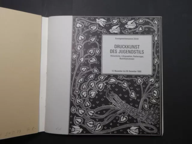 Jugendstil - Druckkunst des Jugendstils. Kunstgewerbemuseum Zürich 1966 2