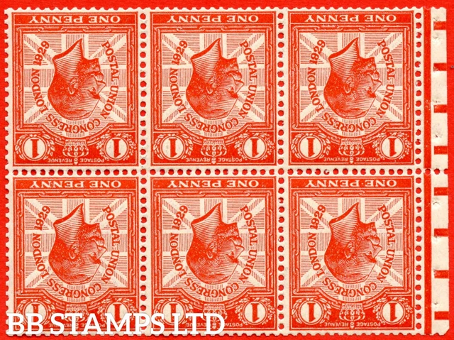 SG. 435bw. NcomB2a 1d Scarlet. An UNMOUNTED MINT INVERTED WATERMARK bookl B72579