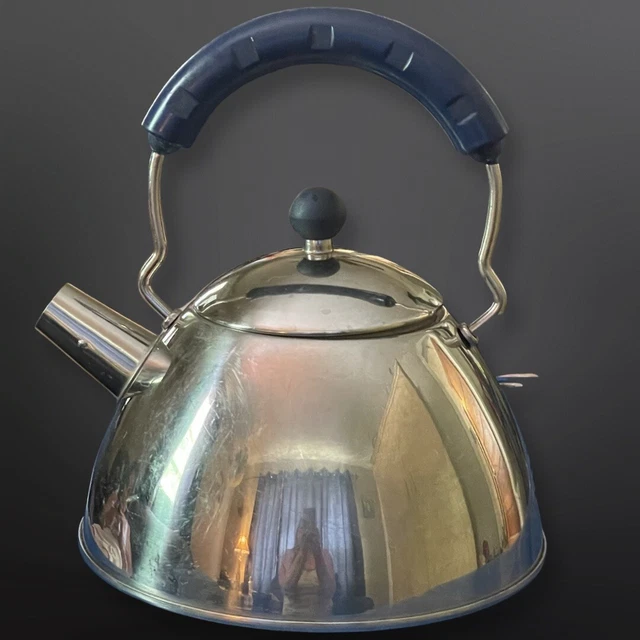 Silver Plated Teapot With Top and Rubber-Covered Handle